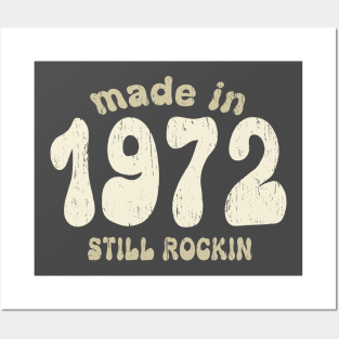 Made in 1972 still rocking vintage numbers Posters and Art